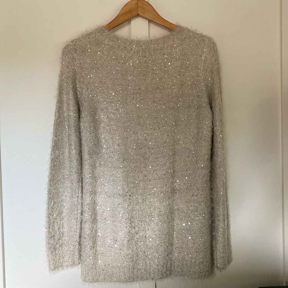 Boutique Fuzzy & Sequin Sweater - Picture 11 of 16
